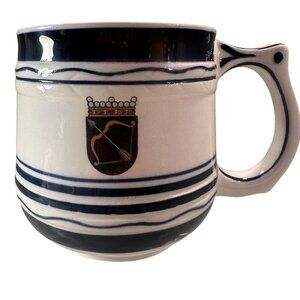 Arabia Finland Ceramic Tankard Arrow Crest Vintage Tuppoi Na Haarikka Cup Mug